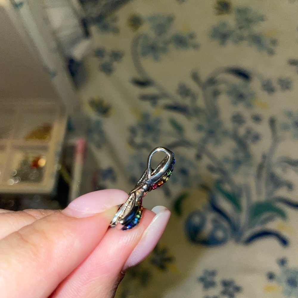 Rainbow Butterfly Necklace Pendant - Picture 8 of 8